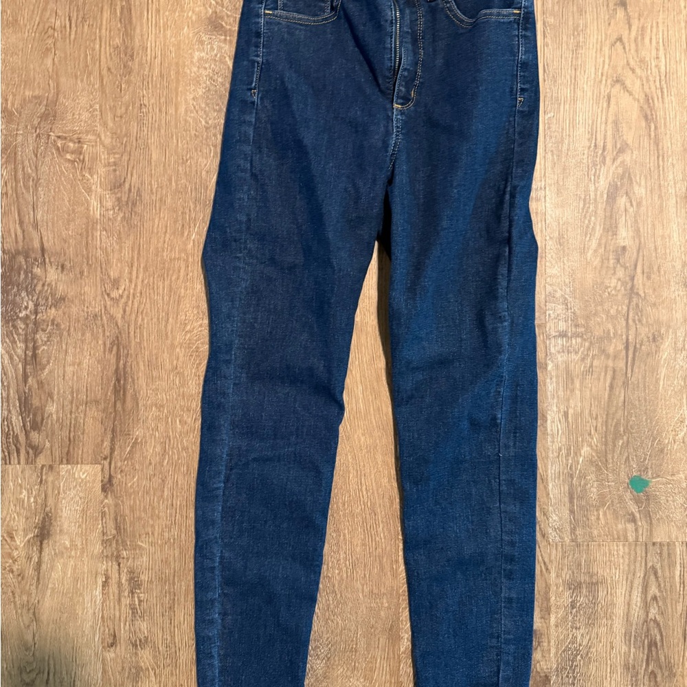 GAP Dark Blue Women's Skinny Jeans super high rise ankle length 27